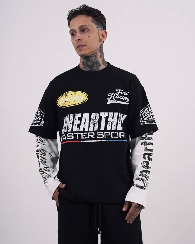 Racing Long Sleeve Oversized T-Shirt